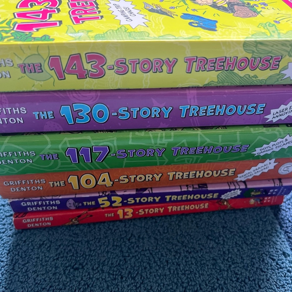 6 books of The Treehouse Series set  - By Andy Griffiths